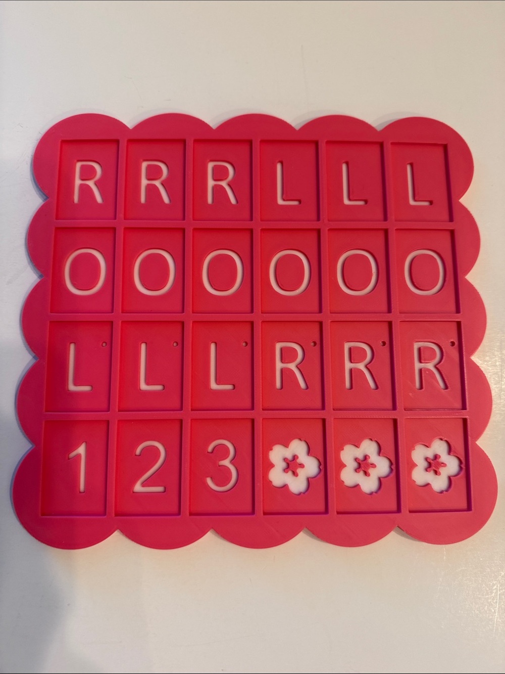 Mahjong practice board, pink